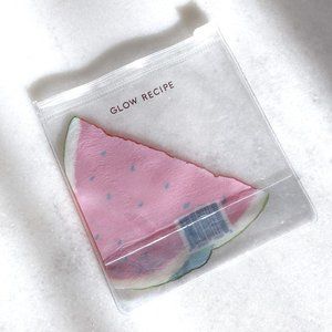 3/$20 - New! Glow Recipe mini clear cosmetic skincare / makeup pouch